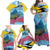 Personalized Pitons Saint Lucian Bougainvillea Family Matching Off Shoulder Maxi Dress and Hawaiian Shirt