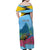 Personalized Pitons Saint Lucian Bougainvillea Family Matching Off Shoulder Maxi Dress and Hawaiian Shirt