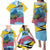 Personalized Pitons Saint Lucian Bougainvillea Family Matching Puletasi and Hawaiian Shirt