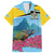 Personalized Pitons Saint Lucian Bougainvillea Family Matching Puletasi and Hawaiian Shirt