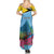 Personalized Pitons Saint Lucian Bougainvillea Family Matching Summer Maxi Dress and Hawaiian Shirt