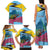 Personalized Pitons Saint Lucian Bougainvillea Family Matching Tank Maxi Dress and Hawaiian Shirt