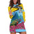 Personalized Pitons Saint Lucian Bougainvillea Hoodie Dress