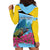 Personalized Pitons Saint Lucian Bougainvillea Hoodie Dress