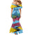 Personalized Pitons Saint Lucian Bougainvillea Mermaid Dress