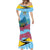 Personalized Pitons Saint Lucian Bougainvillea Mermaid Dress