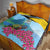 Personalized Pitons Saint Lucian Bougainvillea Quilt