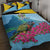 Personalized Pitons Saint Lucian Bougainvillea Quilt Bed Set