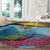 Personalized Pitons Saint Lucian Bougainvillea Round Carpet