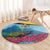 Personalized Pitons Saint Lucian Bougainvillea Round Carpet