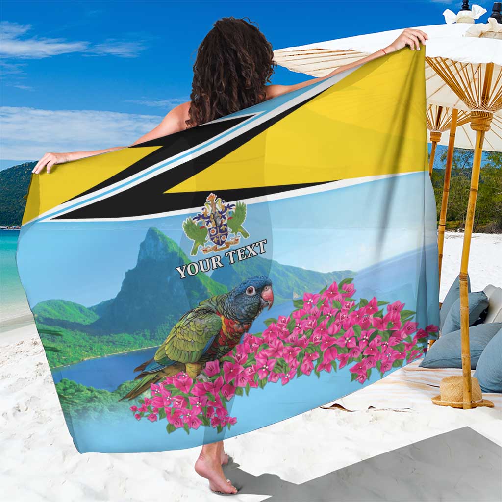 Personalized Pitons Saint Lucian Bougainvillea Sarong