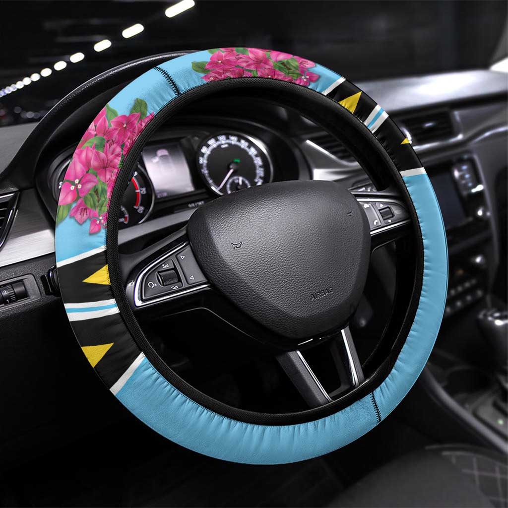 Pitons Saint Lucian Bougainvillea Steering Wheel Cover