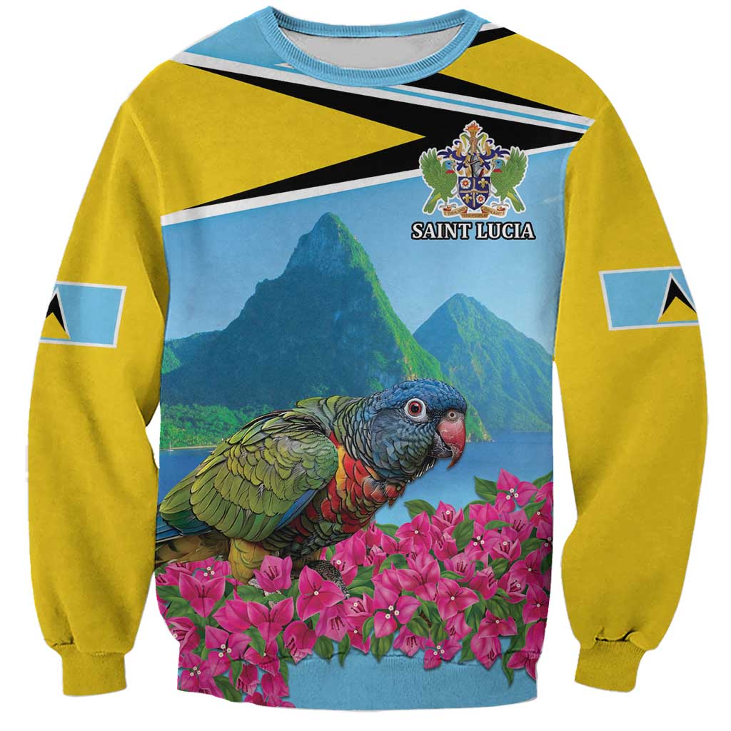 Personalized Pitons Saint Lucian Bougainvillea Sweatshirt