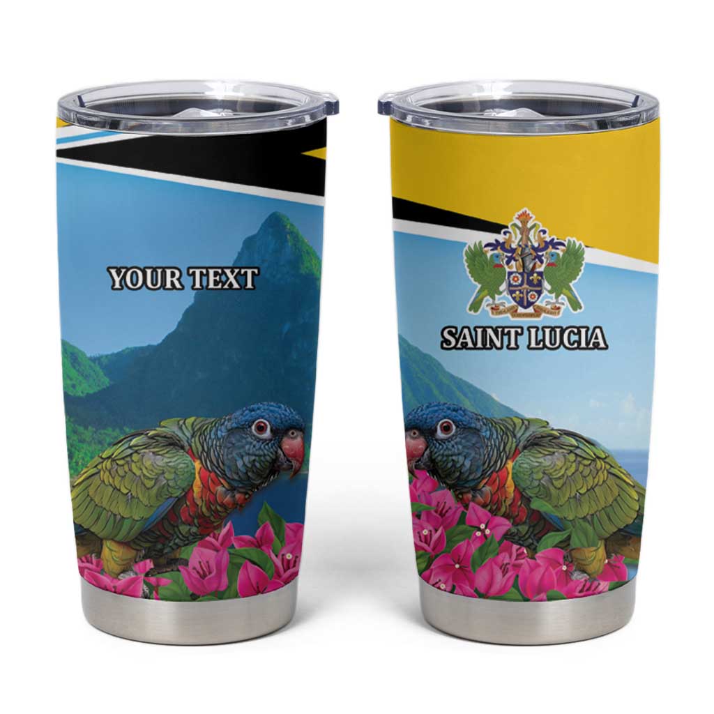 Personalized Pitons Saint Lucian Bougainvillea Tumbler Cup