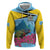 Personalized Pitons Saint Lucian Bougainvillea Zip Hoodie