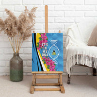 Saint Lucia Flag Pride It's in My DNA Canvas Wall Art