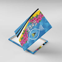 Saint Lucia Flag Pride It's in My DNA Canvas Wall Art