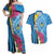 Saint Lucia Flag Pride It's in My DNA Couples Matching Off Shoulder Maxi Dress and Hawaiian Shirt