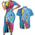 Saint Lucia Flag Pride It's in My DNA Couples Matching Short Sleeve Bodycon Dress and Hawaiian Shirt