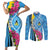 Saint Lucia Flag Pride It's in My DNA Couples Matching Short Sleeve Bodycon Dress and Long Sleeve Button Shirt