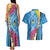 Saint Lucia Flag Pride It's in My DNA Couples Matching Tank Maxi Dress and Hawaiian Shirt