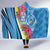 Saint Lucia Flag Pride It's in My DNA Hooded Blanket