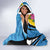 Saint Lucia Flag Pride It's in My DNA Hooded Blanket