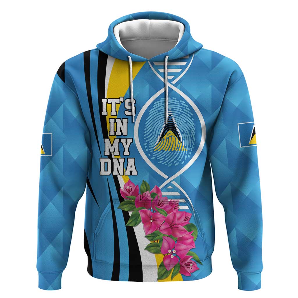 Saint Lucia Flag Pride It's in My DNA Hoodie