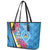 Saint Lucia Flag Pride It's in My DNA Leather Tote Bag