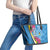 Saint Lucia Flag Pride It's in My DNA Leather Tote Bag