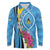 Saint Lucia Flag Pride It's in My DNA Long Sleeve Polo Shirt