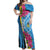 Saint Lucia Flag Pride It's in My DNA Off Shoulder Maxi Dress