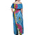 Saint Lucia Flag Pride It's in My DNA Off Shoulder Maxi Dress