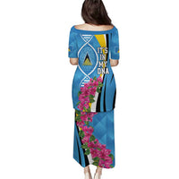 Saint Lucia Flag Pride It's in My DNA Puletasi