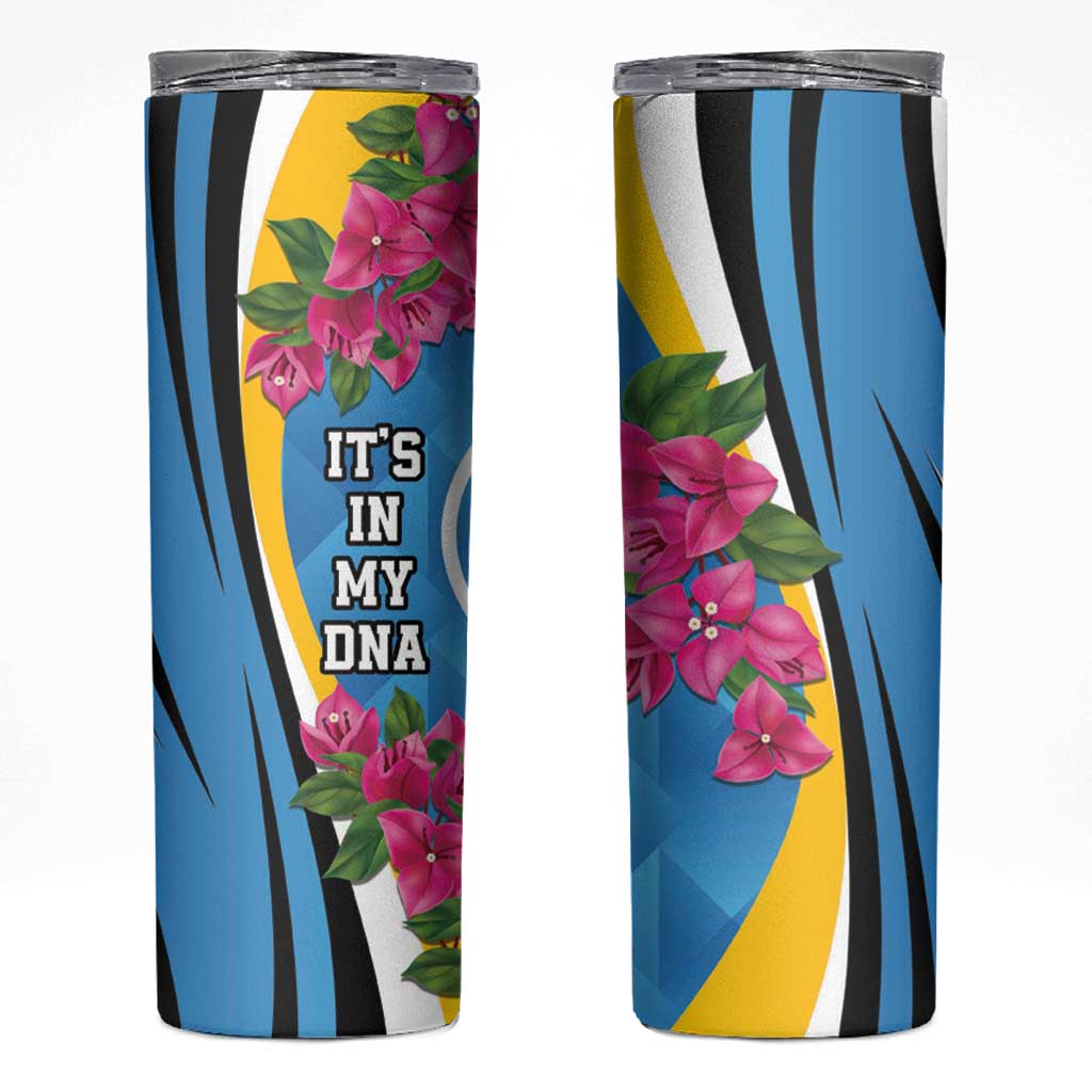 Saint Lucia Flag Pride It's in My DNA Skinny Tumbler