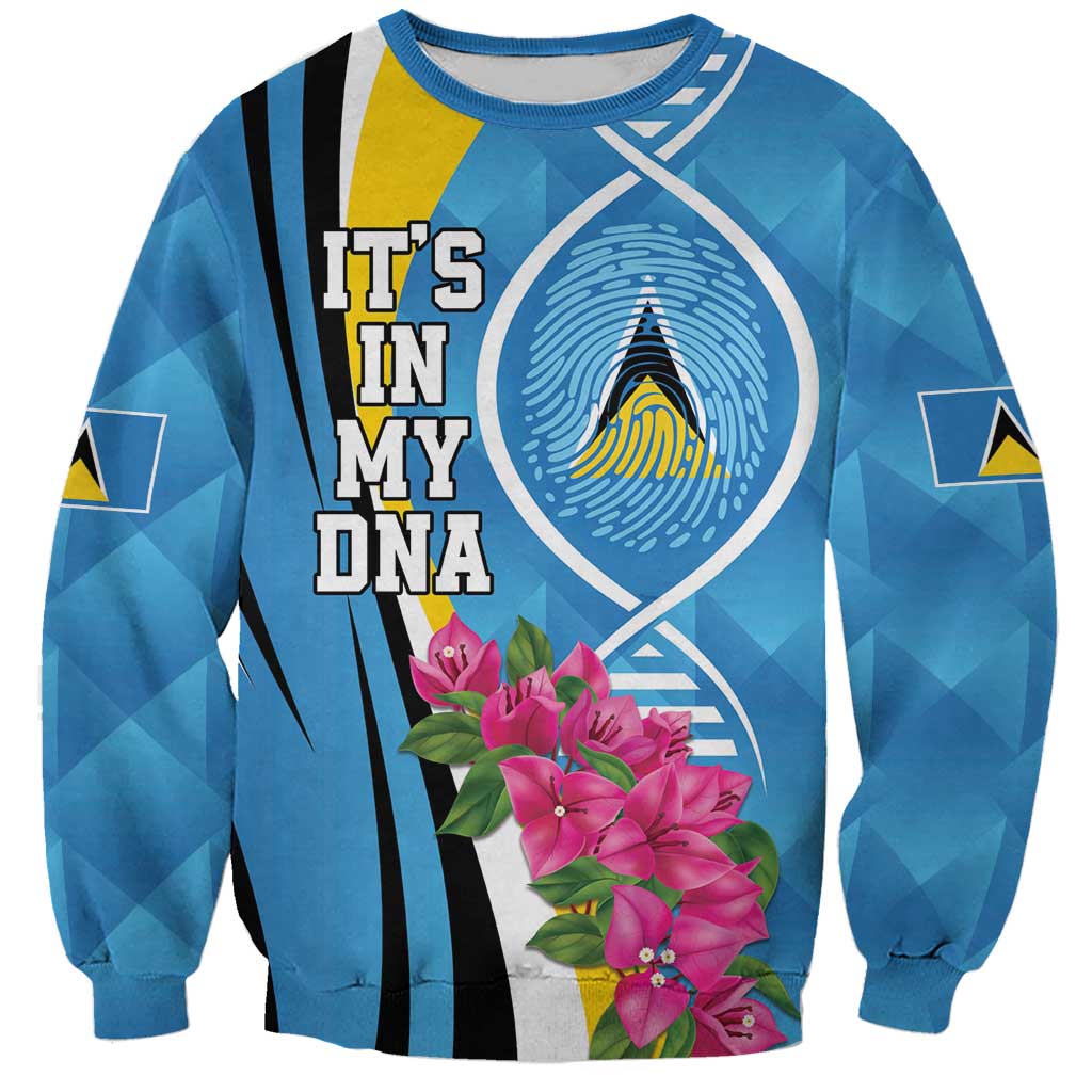 Saint Lucia Flag Pride It's in My DNA Sweatshirt