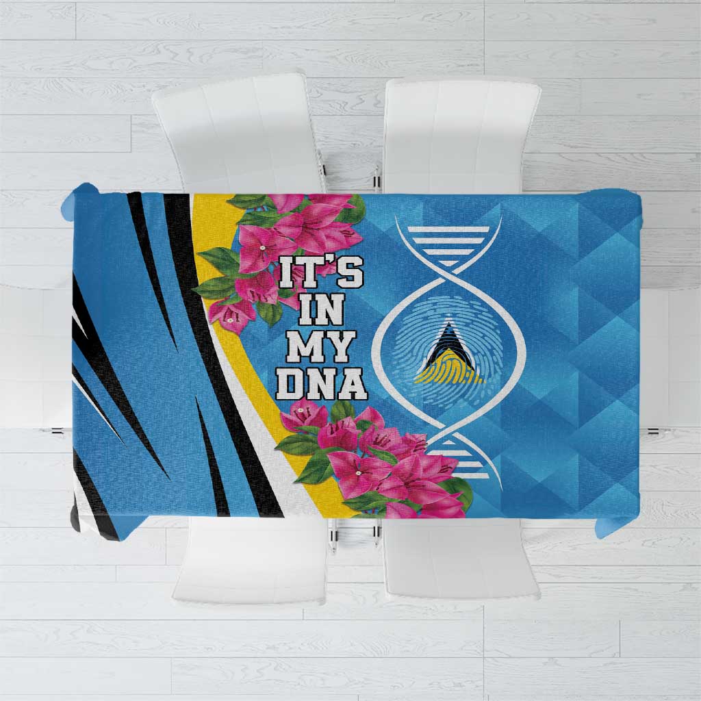 Saint Lucia Flag Pride It's in My DNA Tablecloth