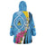 Saint Lucia Flag Pride It's in My DNA Wearable Blanket Hoodie