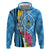 Saint Lucia Flag Pride It's in My DNA Zip Hoodie