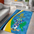 Custom Saint Lucia Football Area Rug Sporty Pattern