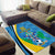 Custom Saint Lucia Football Area Rug Sporty Pattern