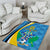 Custom Saint Lucia Football Area Rug Sporty Pattern