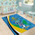 Custom Saint Lucia Football Area Rug Sporty Pattern