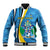 Custom Saint Lucia Football Baseball Jacket Sporty Pattern