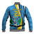 Custom Saint Lucia Football Baseball Jacket Sporty Pattern