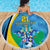 Custom Saint Lucia Football Beach Blanket Sporty Pattern