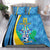 Custom Saint Lucia Football Bedding Set Sporty Pattern