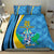 Custom Saint Lucia Football Bedding Set Sporty Pattern