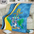 Custom Saint Lucia Football Blanket Sporty Pattern