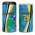 Custom Saint Lucia Football 4 in 1 Can Cooler Tumbler Sporty Pattern